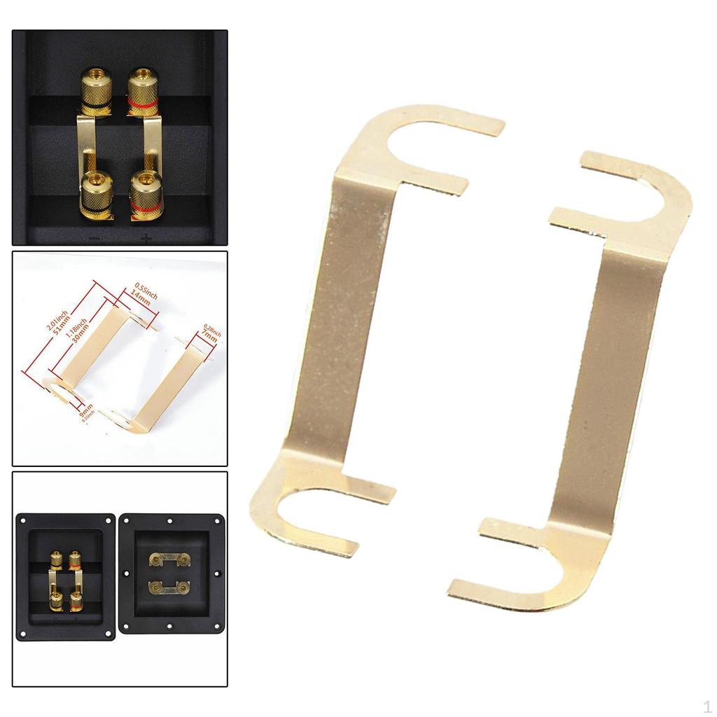 2 Pieces Speaker Wire Lugs Audio Wiring Connections Speakers Junction Box Accessories