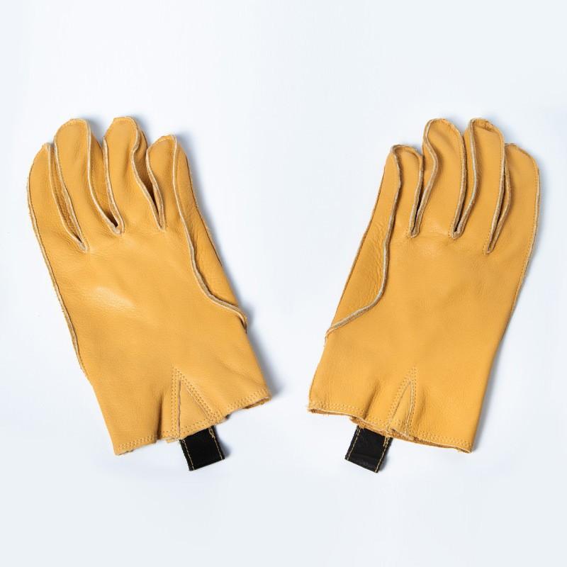 

Motorcycle Driving Head Layer Cowhide Wear-resistant Non Slip Labor Protection Outside Riding Punk Retro Motorcycle Gloves Genuine Leather Fit L