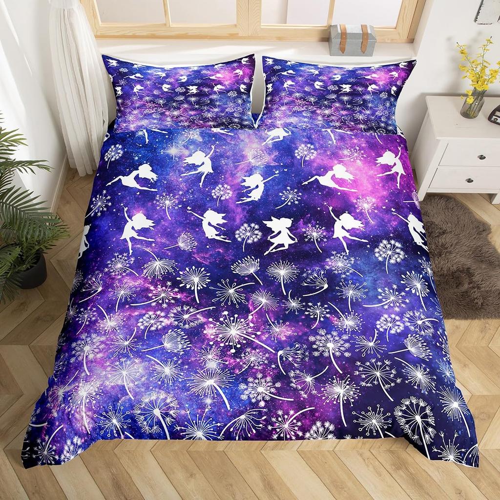 Comforter Dandelion Wild Daisy Botanical Bedding Set Cute Butterfly Comforter For Boys Girls Farmhouse