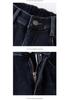 Womens' 2025 Winter Plus Size Fleece-Lined High-Waisted Straight Leg Jeans