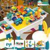 Multifunctional Building Block Table for Early Education – Large Particle Puzzle Toy for Boys and Girls Aged 3-5, Perfect Birthday Gift.
