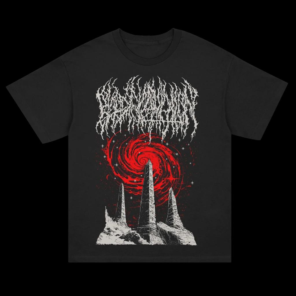 Hot Sale Streetwear Y2K Fashion T-shirt BLOOD INCANTATION Band Dark Metal Peripherals Print Tee Men Women Casual Oversized Cotton Top Summer New Tee