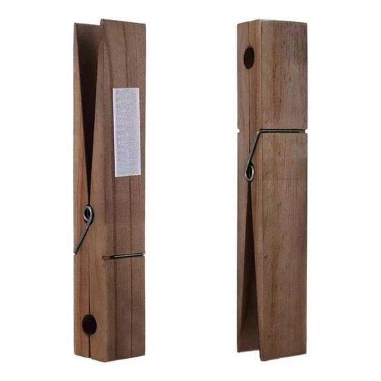 Klip na osušku Dřevěný kolíček na prádlo Tvar Věšák na ručníky Rustikální Nástěnný Dekorativní věšák do koupelny, na prádlo, na ručníky, na oblečení