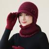 Ladies Woolen Basin Hat for Middle - Aged and Elderly Women, Elegant Bow, British Versatile Fisherman Hat