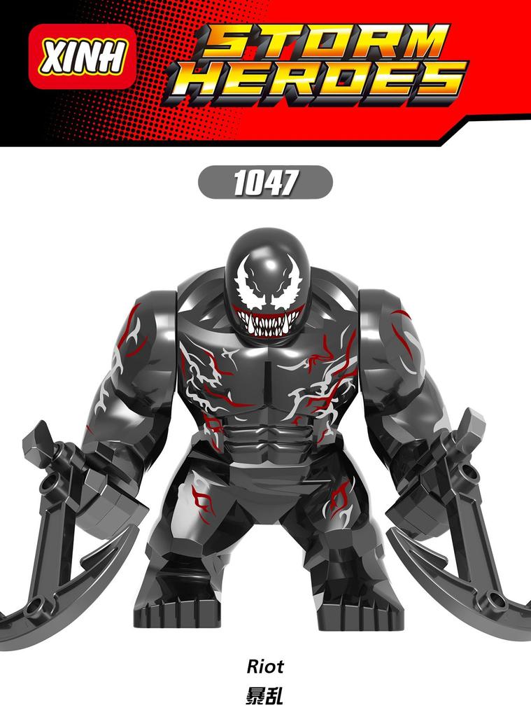 Marvel superhero building blocks, Spider Man, Venom, action characters, toys, anime characters, assembled dolls, birthday gifts