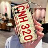 License Plate Number Case For Oppo A40 A60 A80 A18 A38 A58 A78 A98 A16 A76 A96 A15 A17 A77 A74 A94 A54 A57S Cover