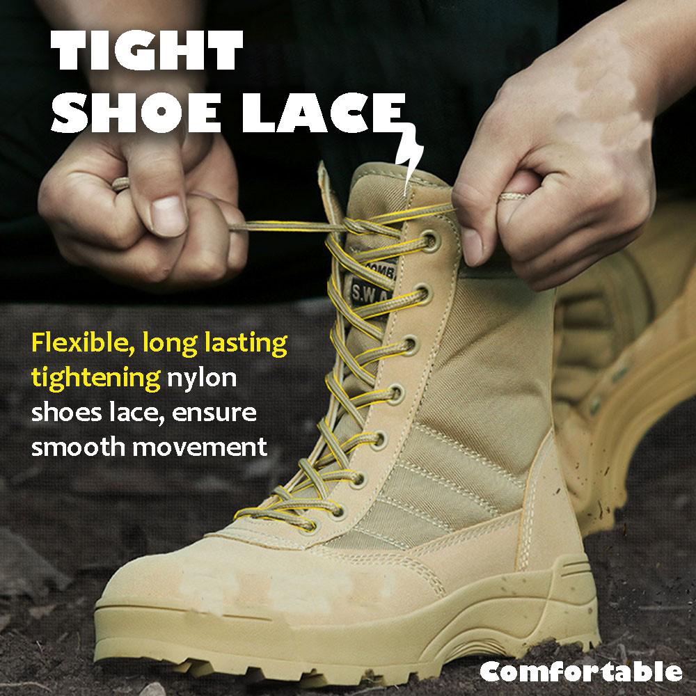 Scarpe da Trekking Militari da Combattimento da Campeggio Trekking Pesca Escursionismo Antiscivolo Ammortizzanti Autunno Outdoor Uomo Primavera Scarpe Traspiranti