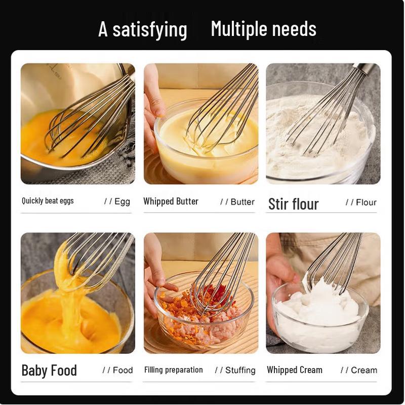SIFAR Stainless Steel Manual Whisk