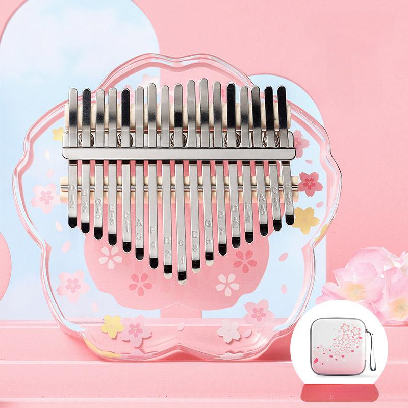 17/21 Keys Transparent Kalimba Music Instruments Portable Kalimba Fingers Piano Clear Pitch Stylish Crystal Transparent Thumbs Piano