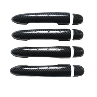 Door Handle Cover Trim Plastic Imitation Carbon Fiber for Renault Scenic 2 Ii MK2 Car Styling Accessories