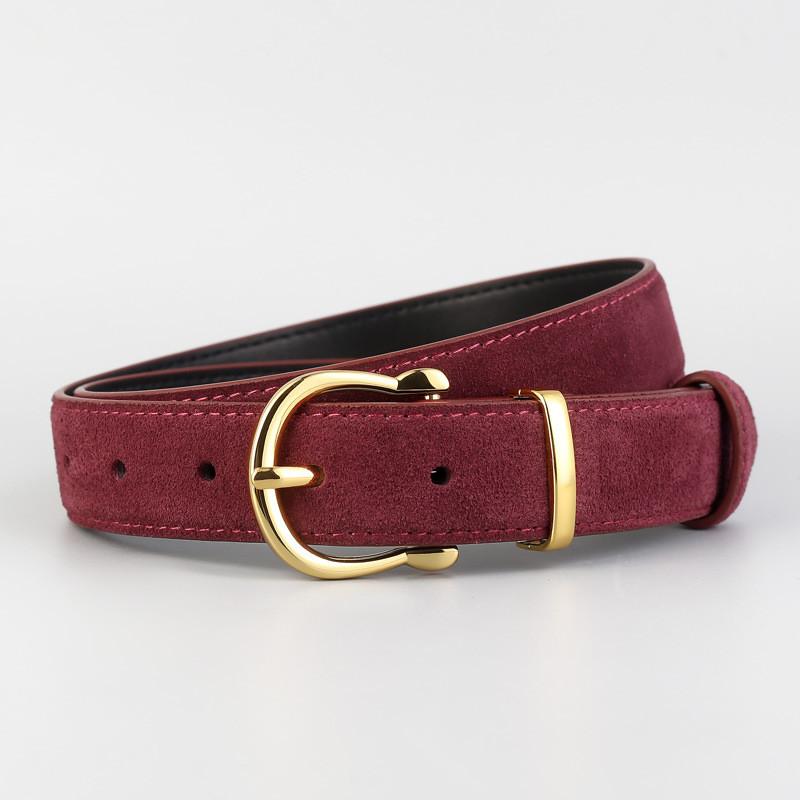 Minimalist Genuine Leather Waist Belt With Pin Closure For Fashionable Ladies And Jeans