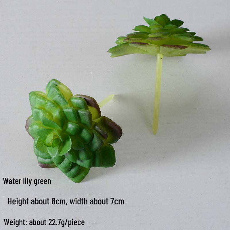 Mini Flocking Artificial Succulent Bonsai for DIY Wall Decor
