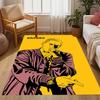 Ronaldo's Iconic Celebration Themed Anti-Slip Rugs - Polyester Home Decor, Suitable for Bedrooms, Living Rooms, Doorways, Studios, and Decorations