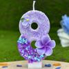 Flower Candle Birthday 0-9 Number Memories Decoration Candles Girl Boy Number Wedding Decorations Items Rituals Lamps Candles