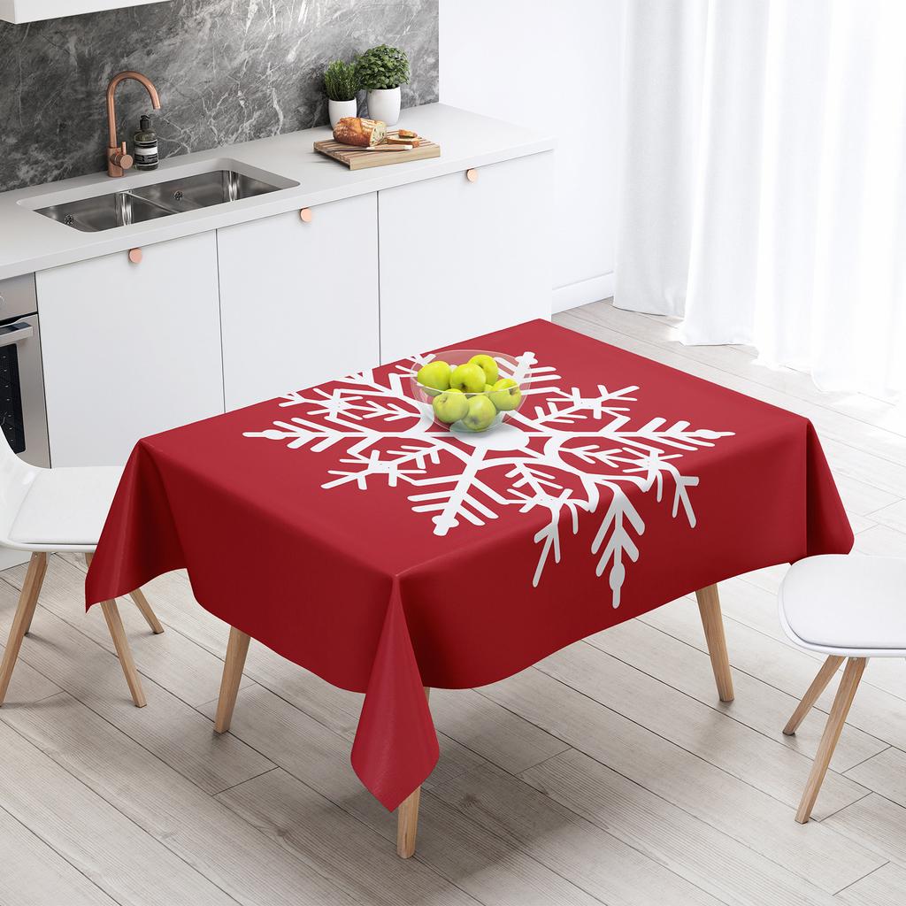 Christmas Tablecloth Festive Table Cloth Decoration Christmas Coffee Table Table Table Dustproof Beautiful Tablecloth