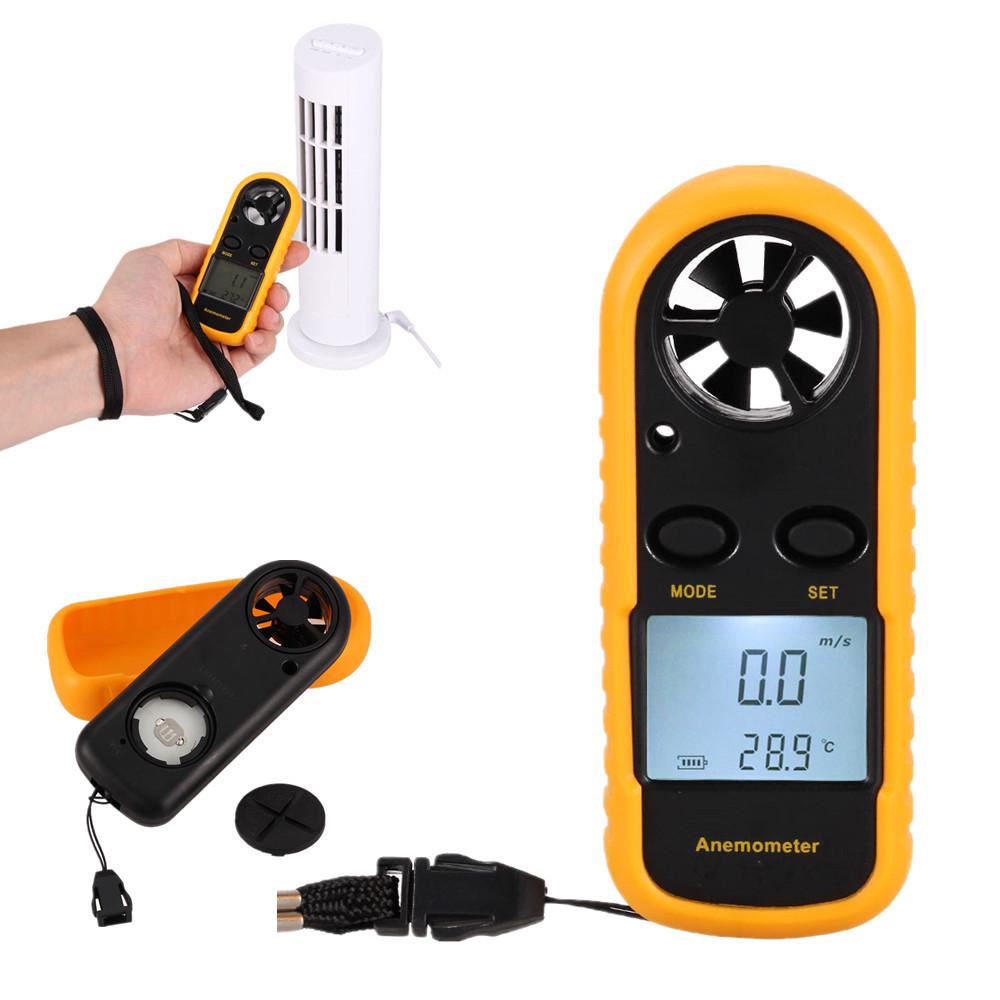 Mini LCD Wind Speed Gauge Air Velocity Meter Digital Anemometer Thermometer BAF Mini LCD Wind Speed Gauge Air Velocity Meter Digital Anemometer Thermometer BAF