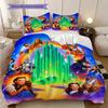 Fantasy Journey Through Emerald City Three-piece set (1 * duvet cover + 2 * pillowcase, without core) 2D Flat Soft and comfortable Bedding set