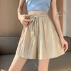 Influencer Women's Cool Ice Silk High Waist A-line Casual Shorts