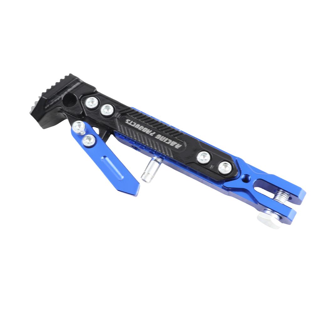 Motorcycle Kickstand Adjustable Nonslip Side Parking Foot Support for Scooter Electric BikeBlue
