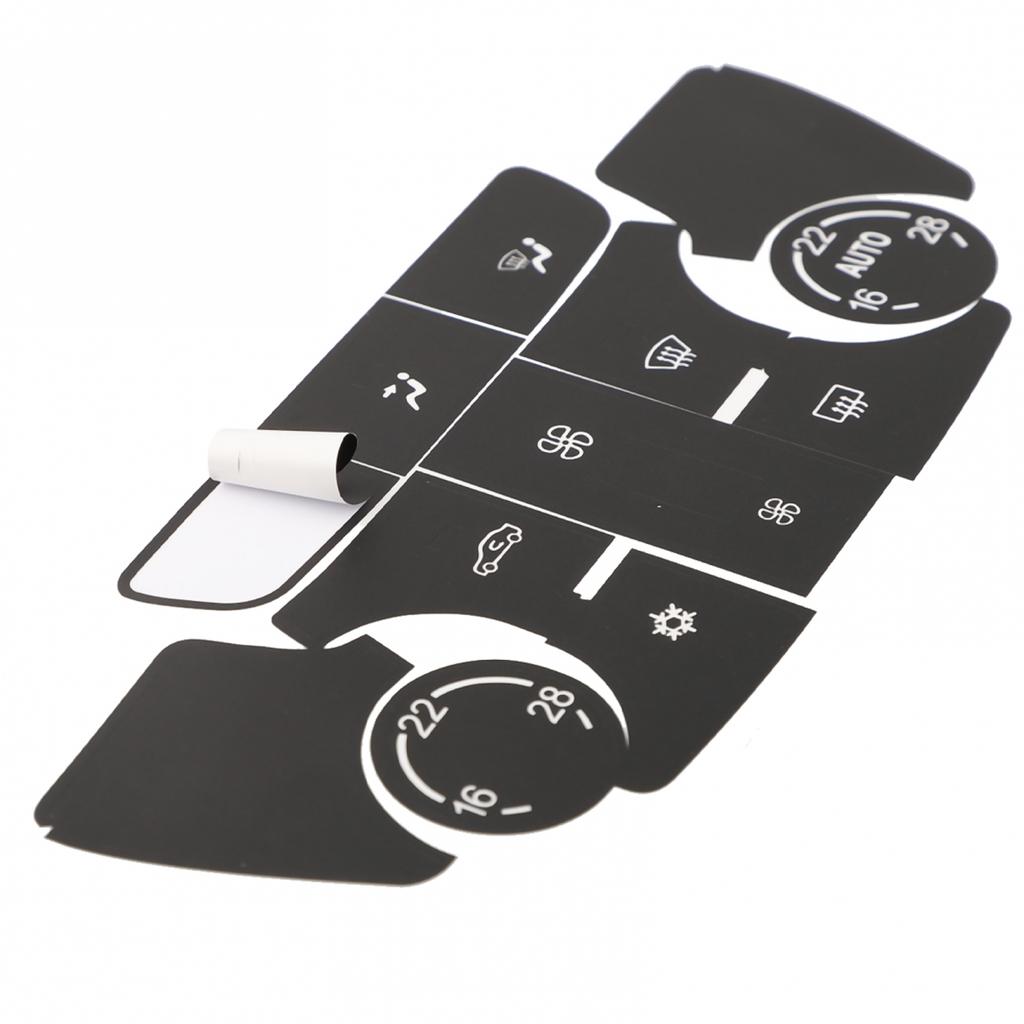 Für Buick Verano AC Klimasteuerung Schwarzer Knopf Reparatur Aufkleber Set