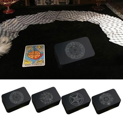 Rectangle Metal Card Box Playing Tarot Container Jewelry Storage Case Packing Poker Game Empty Poker Cards Storage Boxes