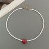 Nuova Moda Colore Caramella Choker Collana per Donna Ragazza Cuore d'Amore Quadrato Geometrico Collana Corta Perline Semi Gioielli per il Collo