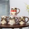 Breakfast Milk Cup Creative Sloth Shaped Mug Cute Cartoon Ceramic Cup Ceramic Office Mug Kitchen Utensils and Supplies