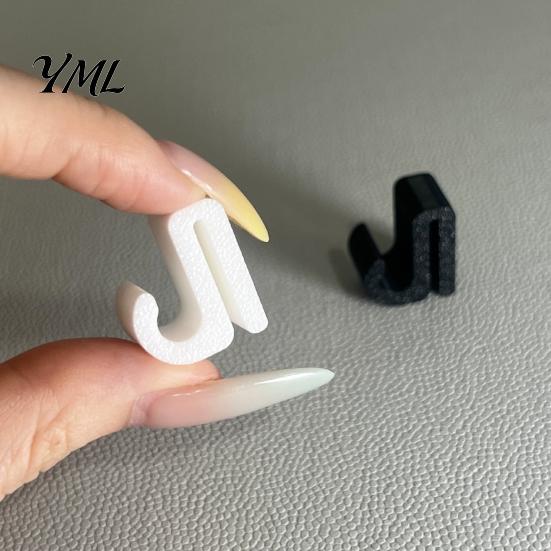 Eave Edge Light Mounting Clips Outdoor String Clips, Black Plastic Organize Hooks, Installation Tools Weather Resistant Snap-on Fasteners for