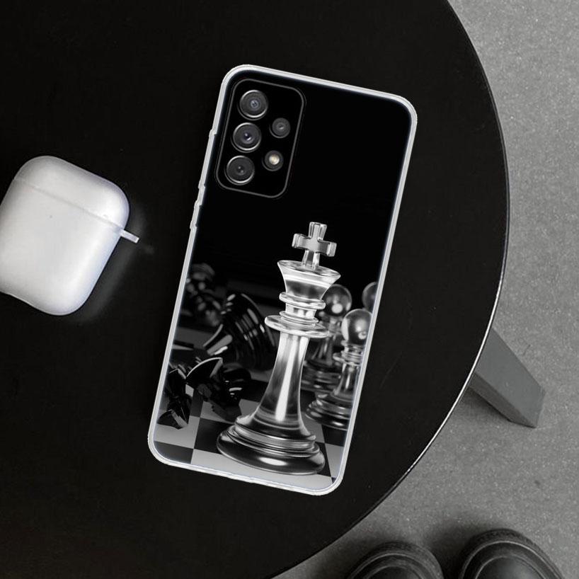 

Competitive Chess Game Phone Case Cover for Samsung Galaxy A12 A22 A32 A52 A72 A02S A51 A50S A31 A20S A10S Note 20 Ultra 10 Plus Samsung A02S