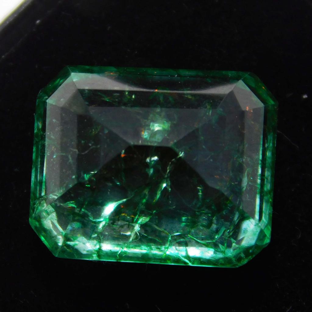 Natural Green Emerald Loose Gemstone 11 Ct Emerald Shape Colombian for Jewelry Making and Crafts