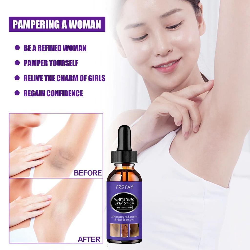 New Turmeric Oil Glow To Facial Lightening Serum For Black Brown Skin Leg Hand Body Whitening for Dark Skin Beauty Health