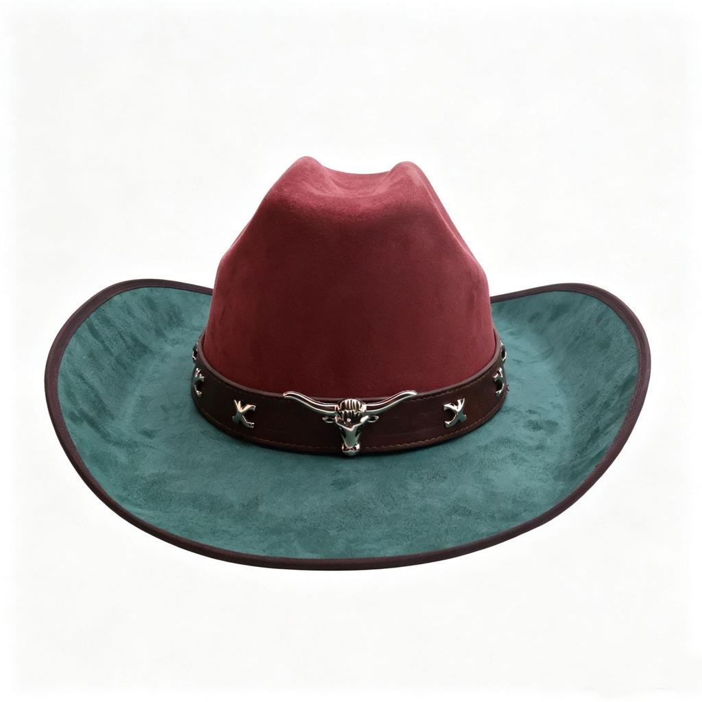 New Suede Western Cowboy Hat Popular Classic Accessories Cowboy Hat Fashion European and American Jazz Hat