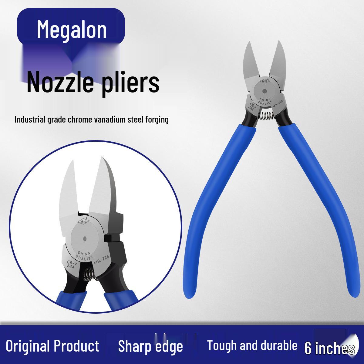 Meijialong MJL-726 6-inch Precision Diagonal Cutting Pliers for Electricians and Electronics