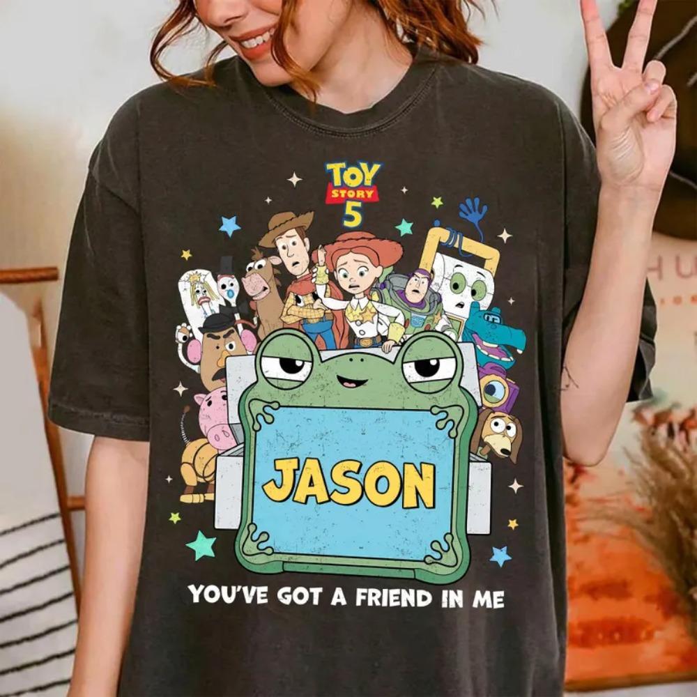 Summer Toy Story 5 Movie graphics T-shirt cotton Men's and Women's short sleeves Loose Y2K round neck shirt