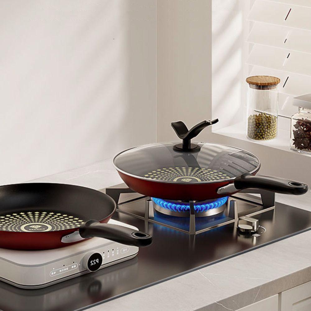 S Viditelnými Poklicemi Nepřilnavá Pánev Univerzální Steaková Pánev Domácí Pánvička Varná Deska