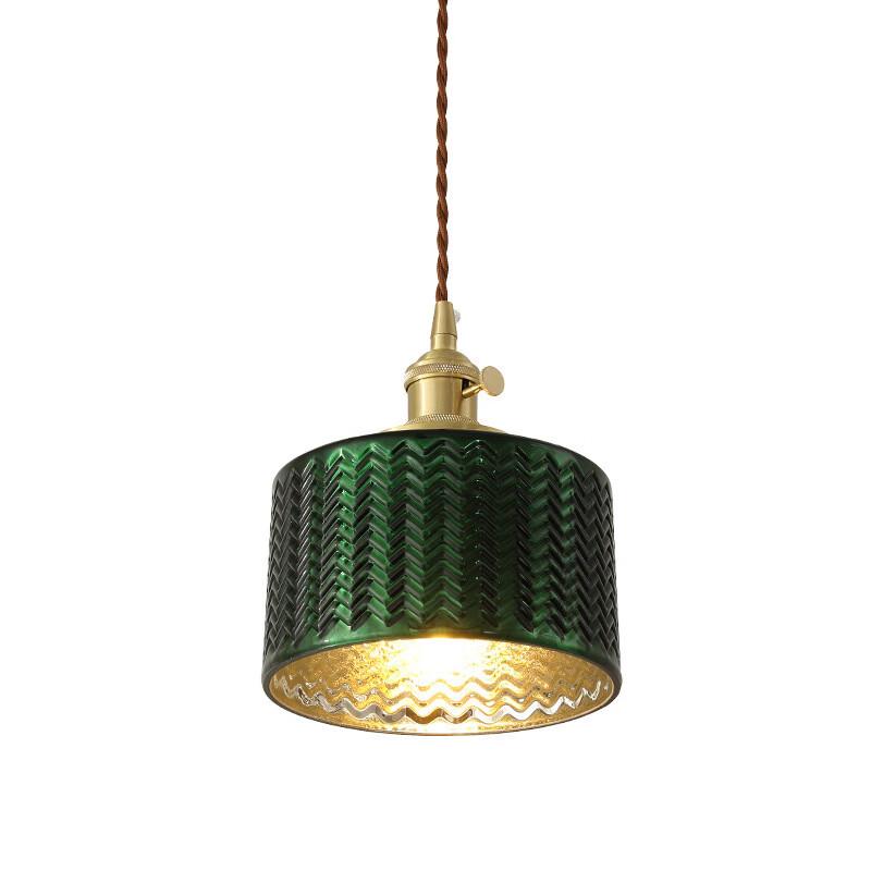 Oeny Japanese Green Wave Pendant & Wall Lamp