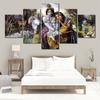 Hindu God Radha Krishna Love 2 HD Wall Art Canvas Poster and Print Canvas Painting Decorative Picture for Living Room Home Decor