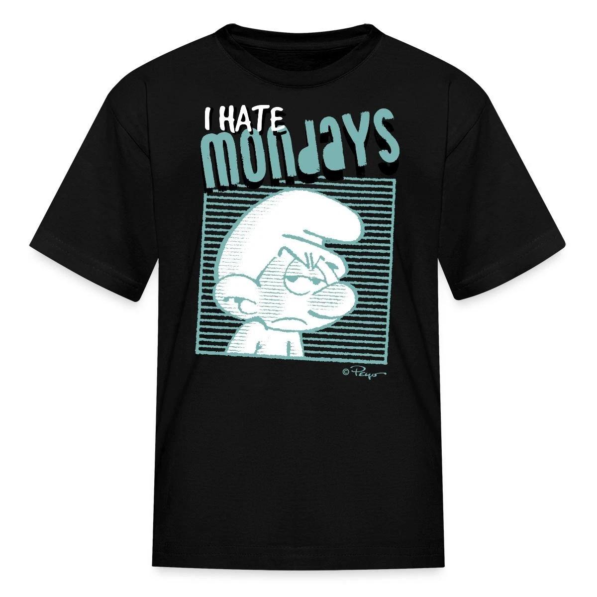 The Smurfs I Hate Mondays Kid s T-Shirt L
