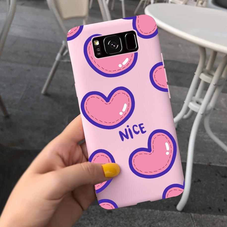 Shockproof Case For Samsung S8 Plus SM-G955F Cover Colorful Daisy Cactus Soft Matte Phone Case For Samsung S8 S 8 S8+ G950F Capa