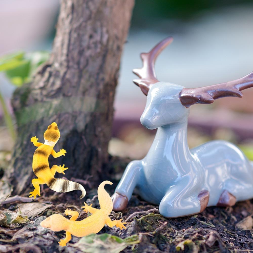 Gecko Prank Props Figure Animal Toys Animal Figurines Lizards Action Model Party Gift