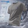 Jeanswest Men's Quick-Dry Ice Silk Mesh Short-Sleeve Sports T-Shirt