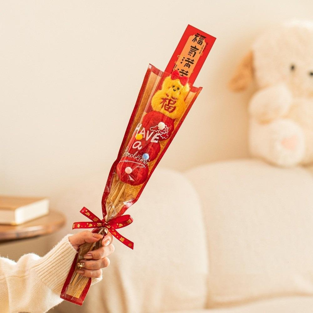 Red New Year's Candied Hawthorn Decorations Candied Hawthorn Decoration Candied Hawthorn Ornament Cartoon Home Decor