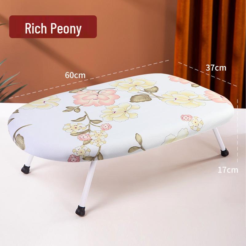Compact Folding Desktop Ironing Board for Household Use