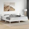 VidaXL Bed Frames and Headboards, Slatted Bed Base, Adult Bed, Double Bed for Bedroom Interior, White 200x200 3207194