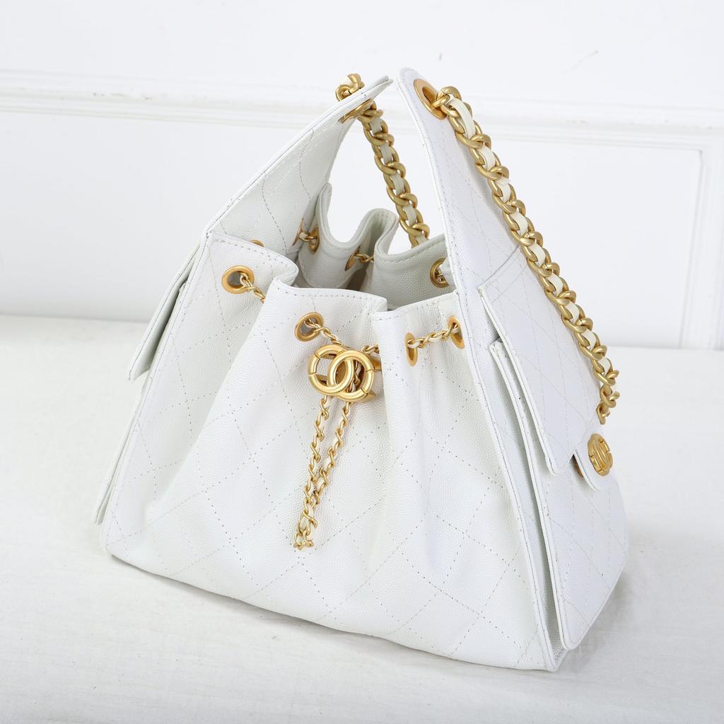 2025 neue Hippie-Diamant-Hobo-Kordelzug-Ketten-Beuteltasche Retro-Unterarm-Damen Tasche Modische vielseitige Umhängetasche