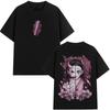 Anime Demon Slayer Kamado Nezuko Graphic T Shirt Unisex Women Casual Pure Cotton Tshirts Unisex Women Cartoon Unisexga Merch T Shirts