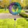 3D Mandala Rotating Wind Chime - Colorful Stereoscopic Spinner for Wall, Garden, or Courtyard Decoration