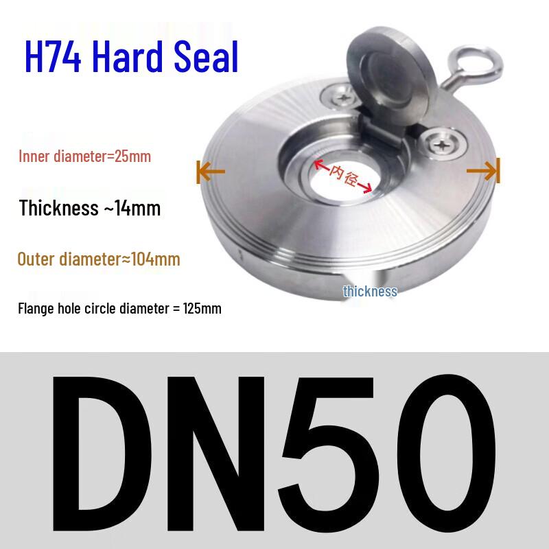 Rongyu 304 Stainless Steel Wafer Swing Check Valve