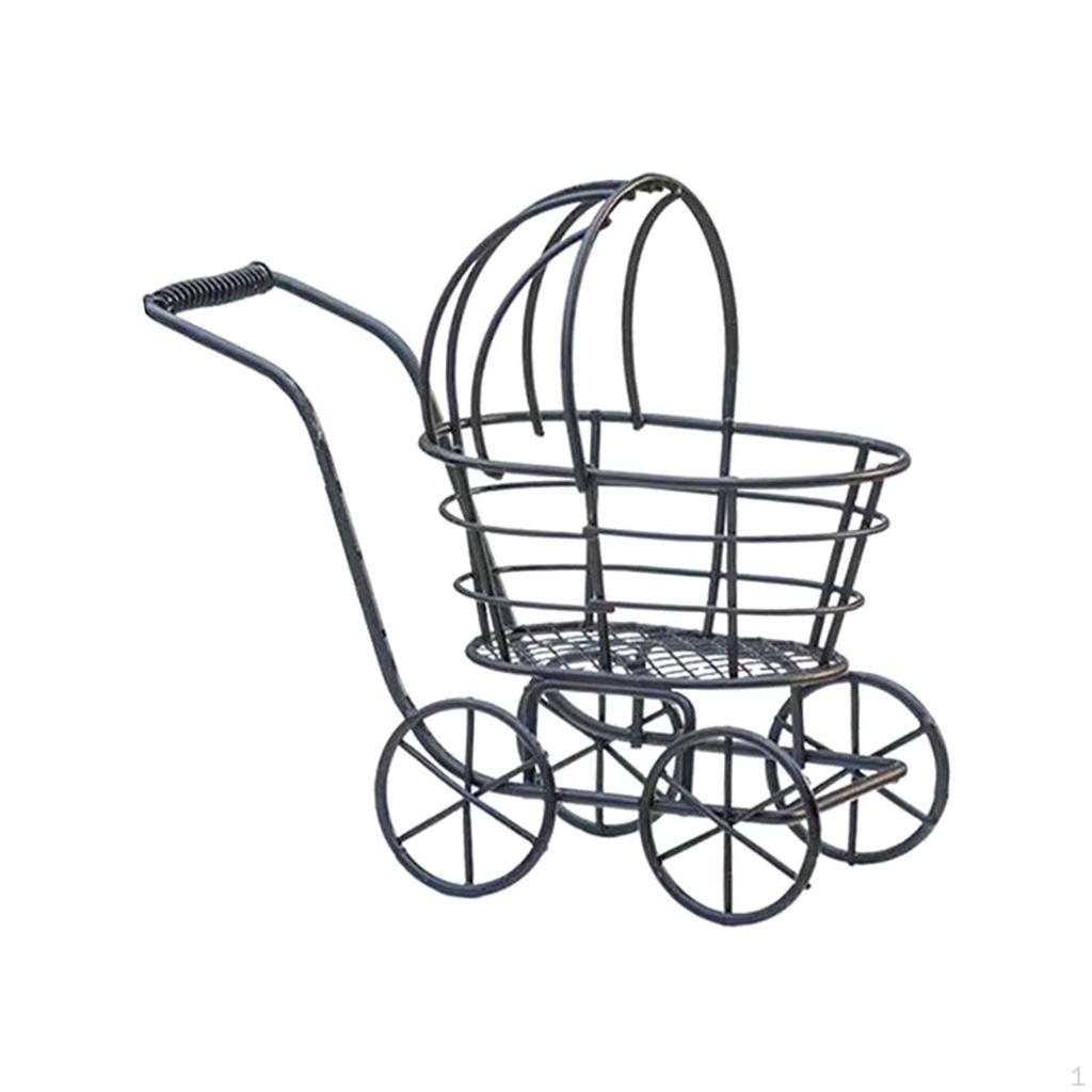 1:12 Dollhouse Pram Decoration Collections Photo Prop Dolls Houses Accessories for Model