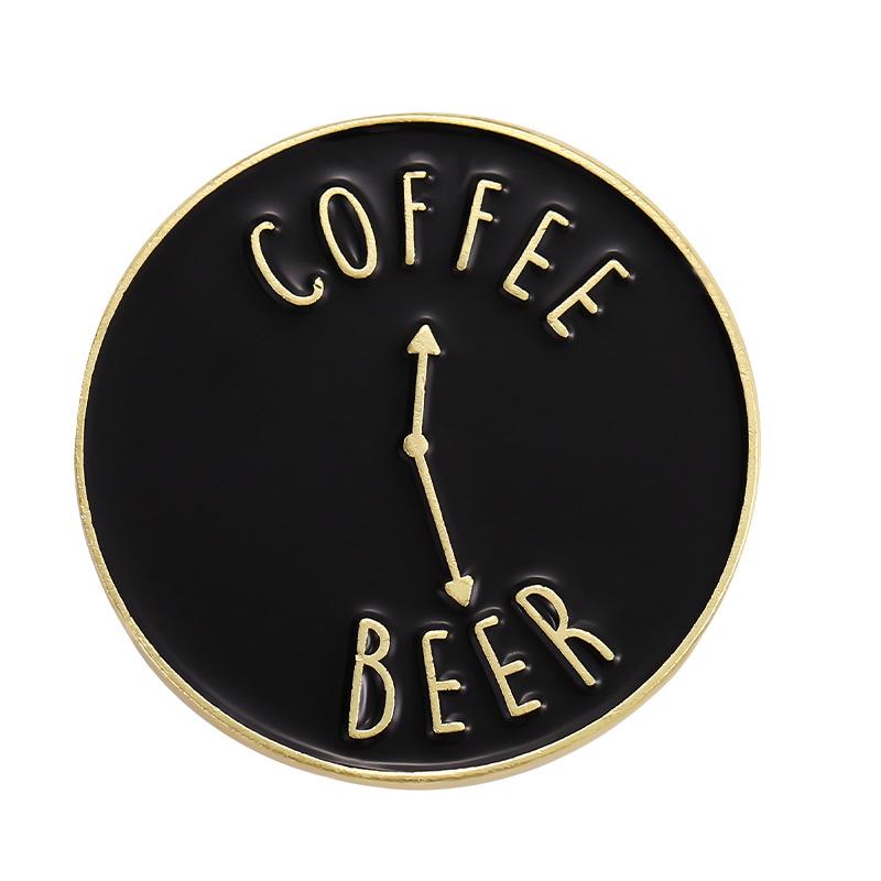 

Трендовая металлическая круглая брошь с узором для пиджаков, всесезонная, универсальная модная деталь